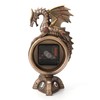 Veronese Design 9 Inch Steampunk Mechanical Dragon Clock Resin Sculpture