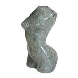 Bacatgem Moonstone - Figura de cristal curativo para mujer, 5 cm, diseño de palma, decoración de oficina