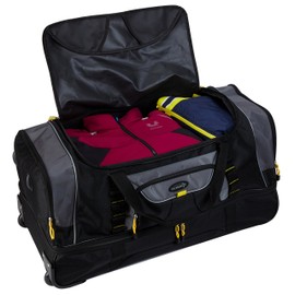 TPRC Sierra Madre Duffel Bag, Black, 36" Rolling