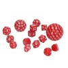 15pcs Complete Polyhedral Dice Set Acrylic D3 to D100 Spherical