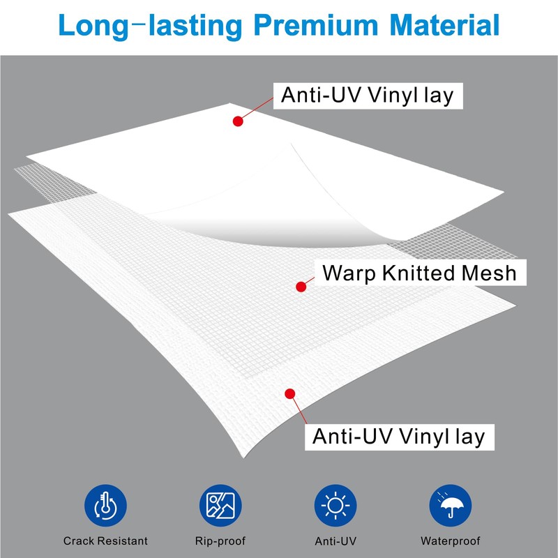 SHADEPLUS RV Slide Out Awning Fabric Replacement RV Slide Topper