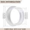 Innconee 1 Set White Dual Size Wall Mount Connector for