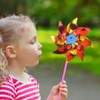 50pcs Plastic Rainbow Pinwheel,Windmill Party Pinwheels DIY Pinwheels Set for