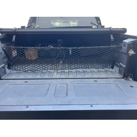 Envelope Style Elastic Trunk Mesh Cargo Net for Honda Ridgeline 2017-2025 - Premium Trunk Organizers & Storage - Cargo Net for Pickup Truck Bed - Truck Bed Divider - Car Organizer for Pickup