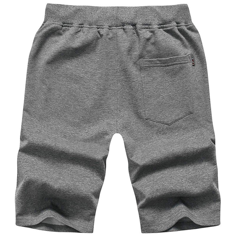 Chrisuno Mens Shorts Casual Classic Cotton Beach Shorts with Pocket