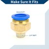 Hihaha Push to Connect Air Fittings 5/8" Male Thread Air