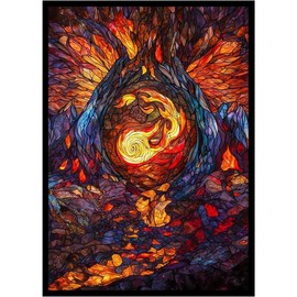 100 Card Sleeves with 100 Inner Sleeves, Textured Back Art Sleeves, Fit Standard Size Cards - Swamp - Color: Mountain