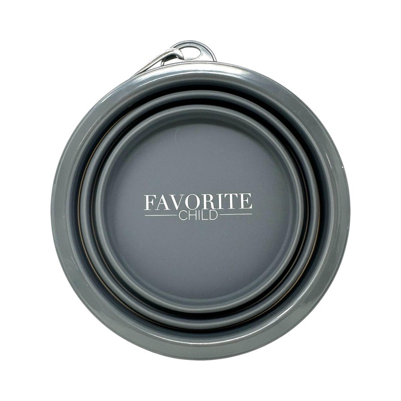 SparkDog Collars Favorite Child 1000ML Collapsible Silicone Travel Pet Bowl