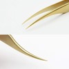 EMEDA Eyelash Tweezers 2 Pieces Eyelash Tweezers for Eyelash Extension