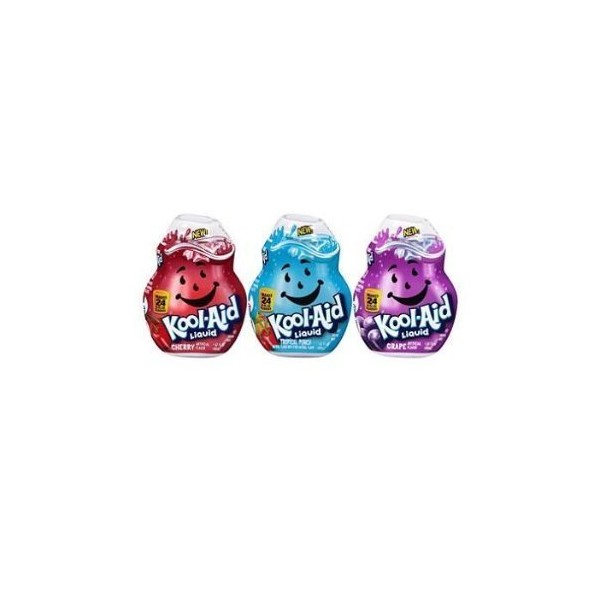 Kool-Aid Liquid Drink Mix Variety 3 Pack (Grape, Cherry and Tropical Punch) by Kraft Foods [Foods]