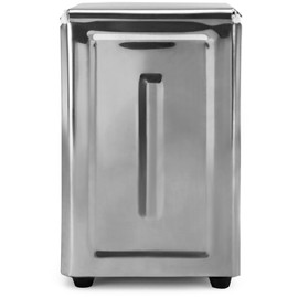 Back of House Ltd. Commercial Spring-Load Stainless Steel Tall-Fold Napkin Dispenser for Restaurants, Diners, & Home Use