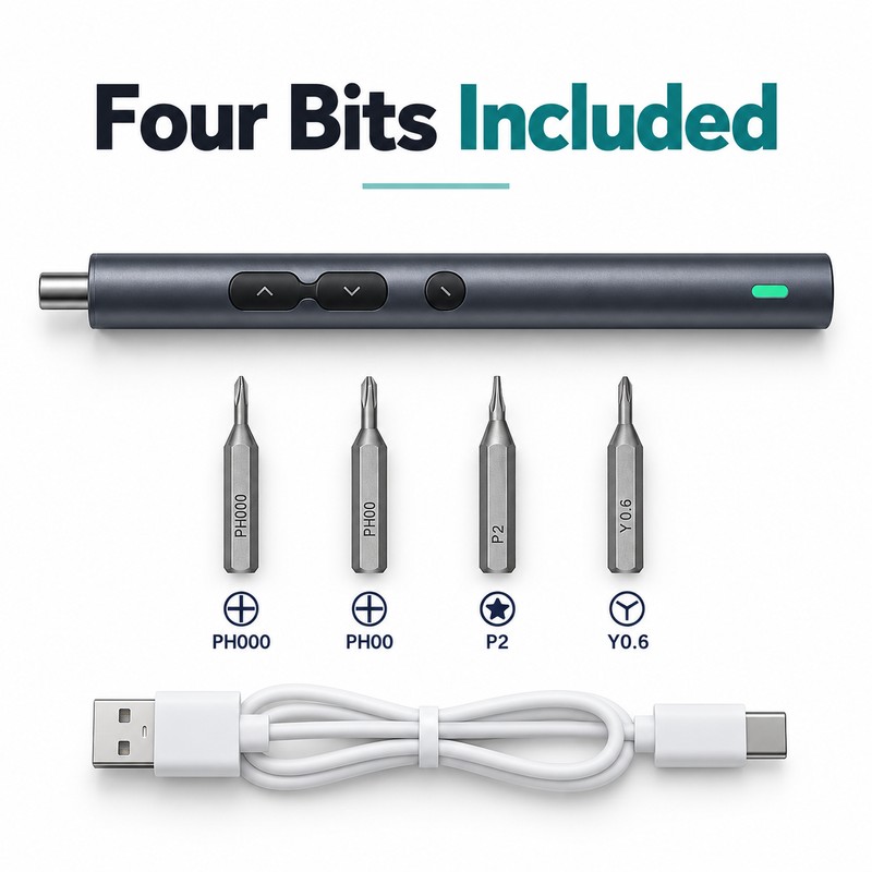N20 6-in-1 Precision Electric Screwdriver – Rechargeable Cordless Mini Repair