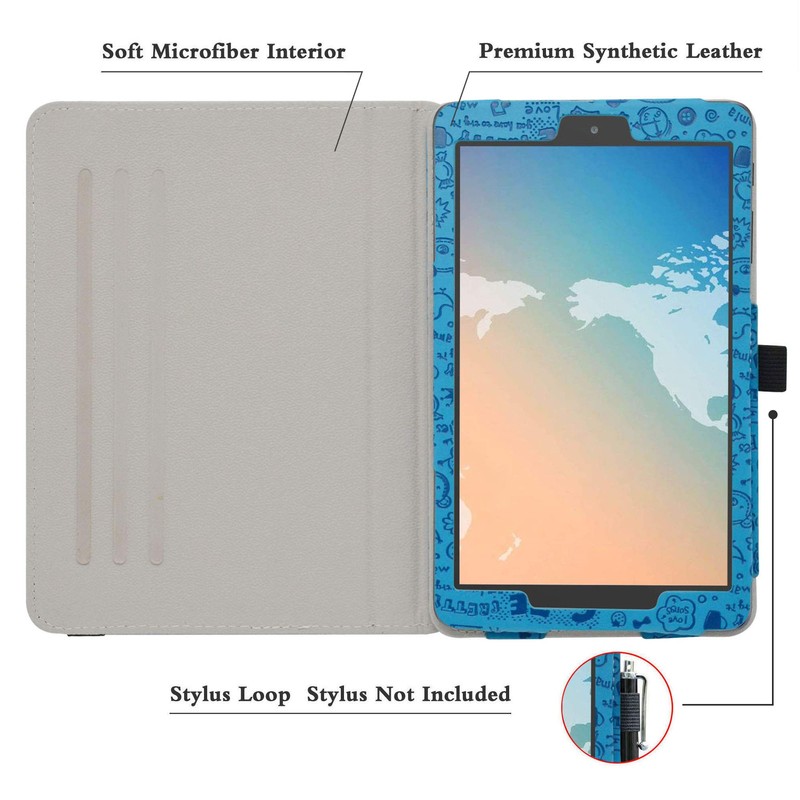 Bige for Alcatel Joy Tab 2 Case, 360 Degree Rotary