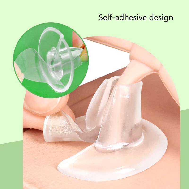 5 Pair Silicone Thong Sandal Toe Protectors, Clear Sandal Flip