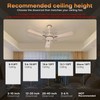 16 inch Ceiling Fan Downrod with Extension Cord,1.33 FT Downrod