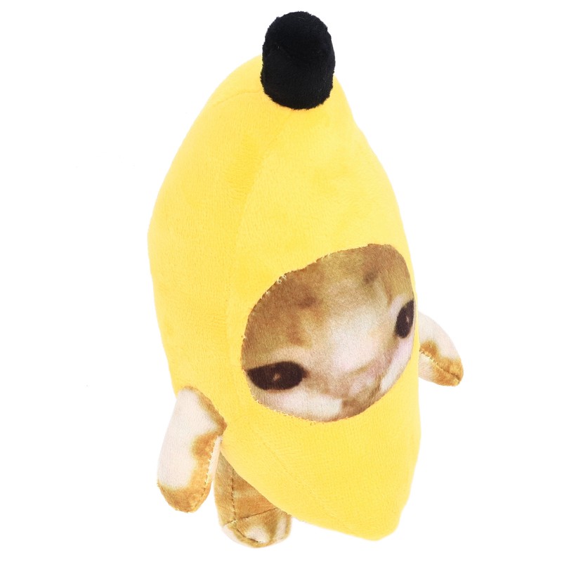 Banana Cat Plush Toy Multipurpose Funny Decompression Cute Cartoon Soft