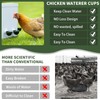8-Pack Automatic Chicken Waterer Cups - No Waste Poultry Watering