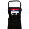 Shirtinstyle Cooking apron bib apron country, countries, Serbia, Serbia, black