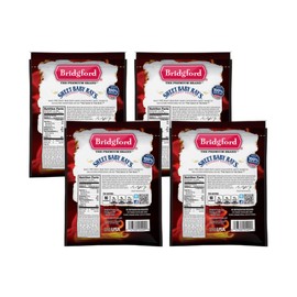 Bridgford Sweet Baby Ray's High Protein Beef Jerky, Low Carb Snack, Low Calorie, Keto Friendly, Sweet N Spicy Flavor (3.25 Ounce (Pack of 4))