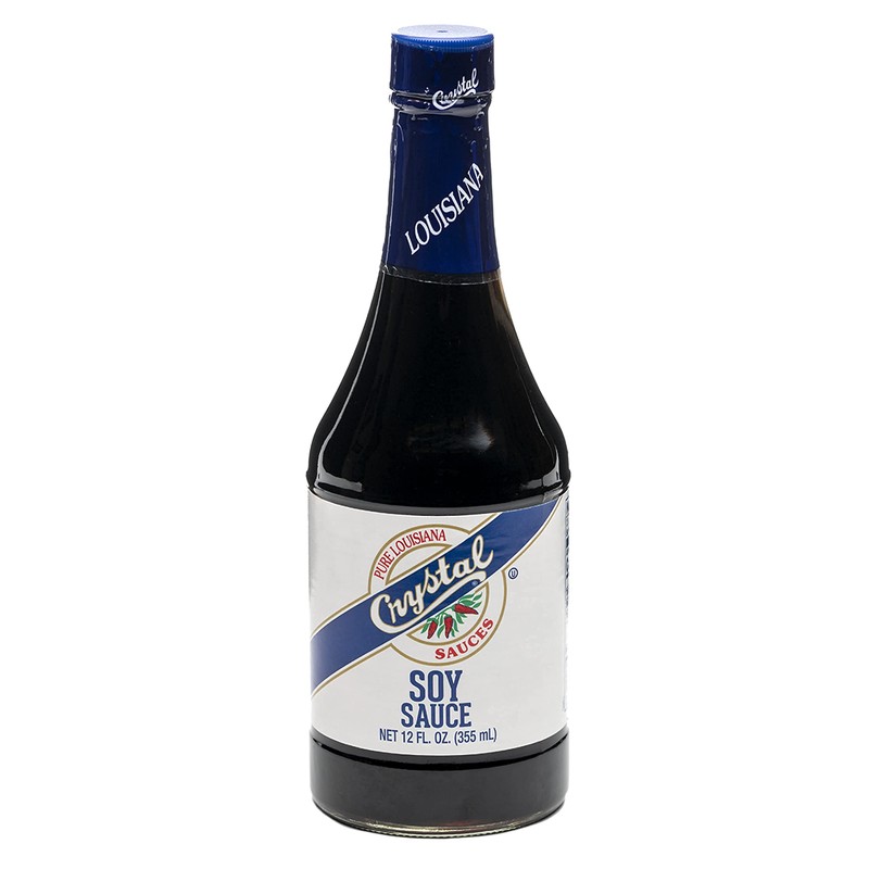 Crystal Louisiana's Soy Sauce, 12 Ounce, Flavor Poultry, Shellfish, Beef,