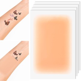 PAGOW 4 Pcs Tattoo Cover Up Tape, Waterproof Ultra Thin Scar Patch, Invisible Sweatproof Concealer Sticker, Breathable Skin Cover Up Pad for Tattoo, Scar, Birthmarks, Dark Spots (Fair Skin)