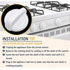 WB03T10282 Gas Stove knob White for GE Surface Burner Control