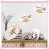 Tallew 12 Pcs Cherry Blossom Decor Set, Including 2 Chinese
