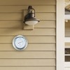 NeXtime Outdoor Barometer, Diameter 22 cm, Metal, Galvanised "Orchid"