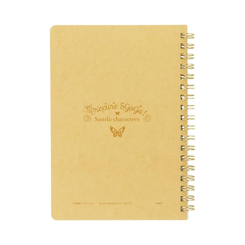 Sanstar Stationery Sanrio Character Notebook, Ring Notebook, B6 Yes! Pretty