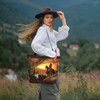 Western Tote Bag for Women, Cactus & Horse Riding Cowgirl