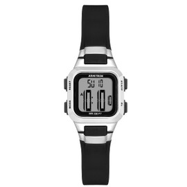 Armitron Sport Women's Digital Chronograph Resin Strap Watch7139, Black/Silver (45/7139BLK)