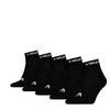 HEAD All Sports Quarter, Black, 35-38 (Pack of 5)