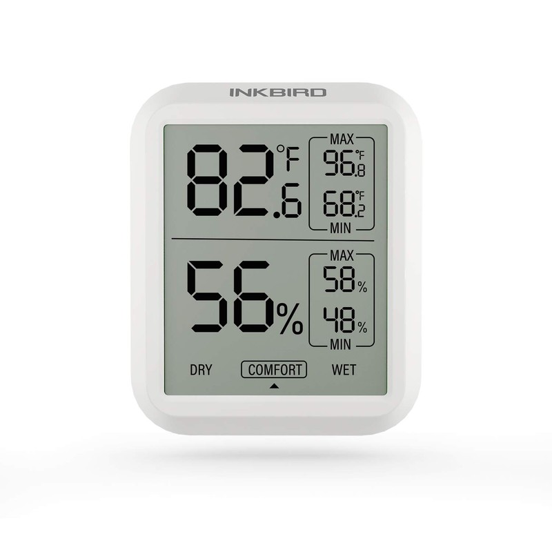Inkbird Temperature Humidity Monitor Moisture Meters Digital Hygrometer Thermometer ITH20