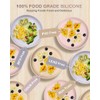 Placas de succión de silicona, platos de alimentación para bebés