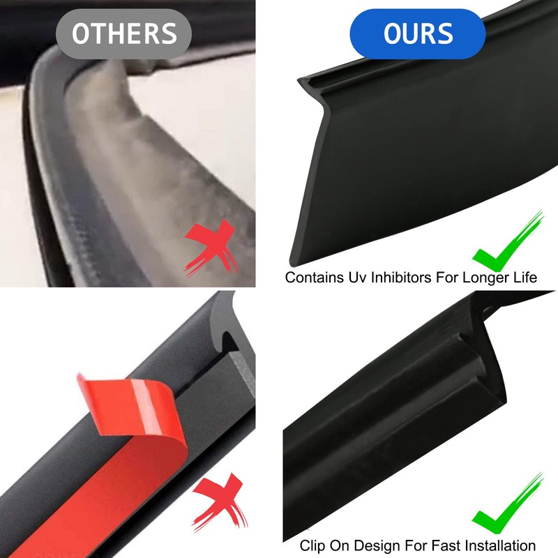 OCQOTAT RV Slide Out Seal - 1-1/2"" Slide-Out Wiper Seal