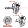 Motorcycle Turn Signals Led Skull Blinkers 10mm Screw Indicator Light