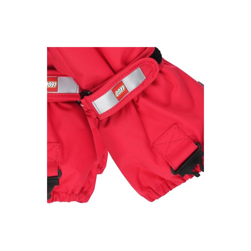 Kabooki Unisex Lwatlin 706-MITTENS W/MEM. Mittens, Red, 110/116, red