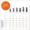 Fidlock Set di borracce Twist Bottle 590, colore: bianco trasparente