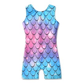 HOZIY Dance Practice Leotards for Girls Gymnastics Mermaid 4t 5t Biketards Pink Blue Purple Tumbling Outfits