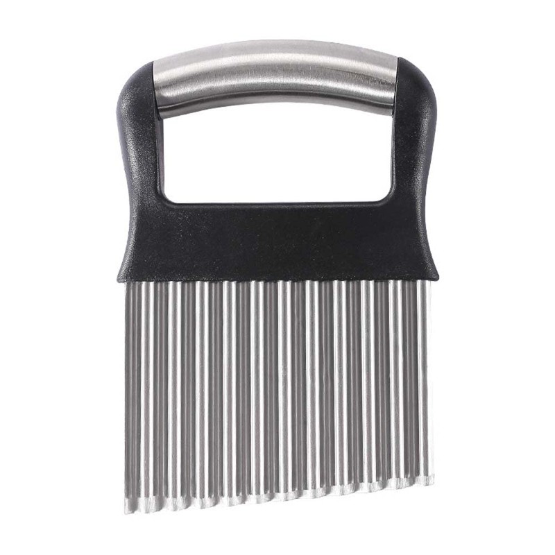 Potato Crinkle Cutter, Stainless Steel Potato Chipper Suitable for Fruits