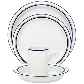 Christianshavn Blue 4-Piece Porcelain Place Setting