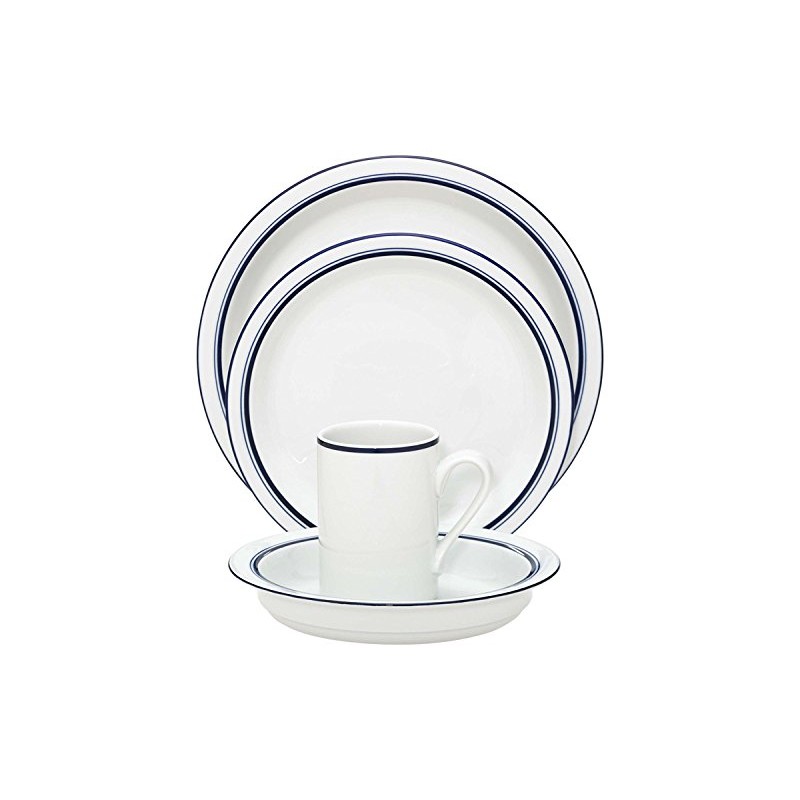 Christianshavn Blue 4-Piece Porcelain Place Setting