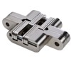 UHPPOTE Polished Invisible Hidden Conceal Mounted Door Blind Cross Hinge
