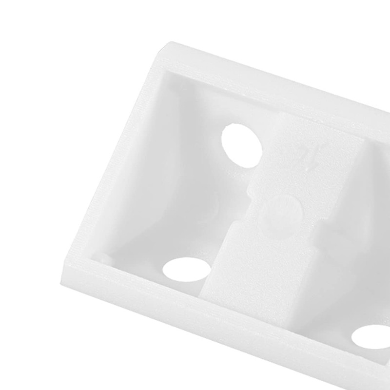 sourcing map Plastic Corner Braces, Shelf Cabinet Door 90 Degree