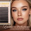 LASHVIEW Fluffy Lash Extensions, 0.05 D Curl 10-11-12mm Lash Trays,