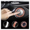 GLSOWEE Car Bling Crystal Rhinestone Engine Start Decoration Ring, Ring