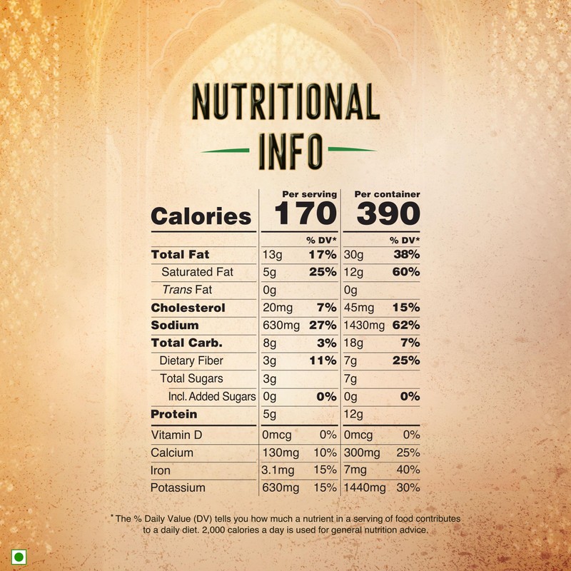 Kitchens Of India Ready To Eat Palak Paneer, Spinach &