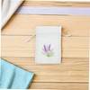 iplusmile 8pcs Lavender Pattern Drawstring Bags for DIY Crafts and