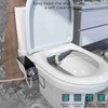 Bidet Toilet Seat Attachment NonElectric Dual Nozzle Adjustable Pressure SelfCleaning(G9/16