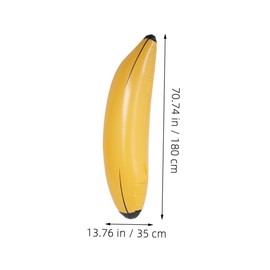 Abaodam Inflatable Banana Banana Inflatable Playground Equipment Party Banana Decoration Inflatable Fruit Play Tool Banana Pool Float Inflatable Fruit Playground Equipment PVC